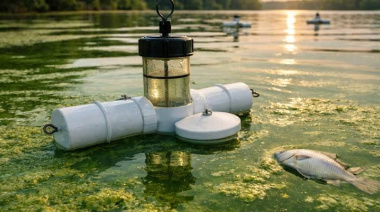 Una tecnología canadiense con boyas redujo el impacto de las cianobacterias