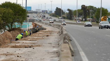 Avanzan las obras del cuarto carril en la Autopista Buenos Aires-La Plata