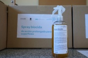 Se llevó a cabo la primera entrega del spray anti covid