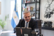 Fernández dialogó con su par de Rusia, Vladimir Putin