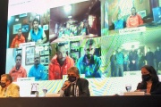 Rossi, Bauer y Filmus encabezaron en Tecnópolis un acto por el Día de la Antártida