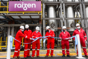 El presidente inauguró una planta de la refinería Raízen