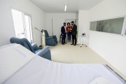 Kicillof visitó a Peluso durante operativo de vacunación en Magdalena 