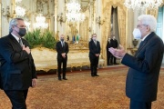 Alberto Fernández se reunió con su par de Italia y con el Presidente del Consejo de Ministros