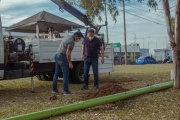 Refuerzan la seguridad en los barrios Siderca Verde y Azul con nuevas luminarias