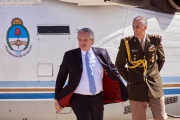 Fernández arranca el día en Mendoza