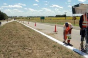 Continúan obras viales en Bahía Blanca