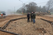 Comenzó la construcción de una rotonda en Chillar