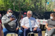 El Presidente Alberto Fernández visito Merlo