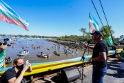 El Intendente de Ensenada inauguró la obra del dragado del canal del Río Santiago