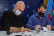 Horacio Rodríguez Larreta visitó el municipio