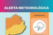 Media provincia bajo alerta naranja por lluvias, ráfagas de viento y posible granizo