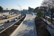 Finalizaron las obras de las dos colectoras de la nueva autopista parque Dellepiane