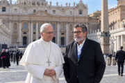 Una delegación de la CGT expuso ante el Papa la situación del país